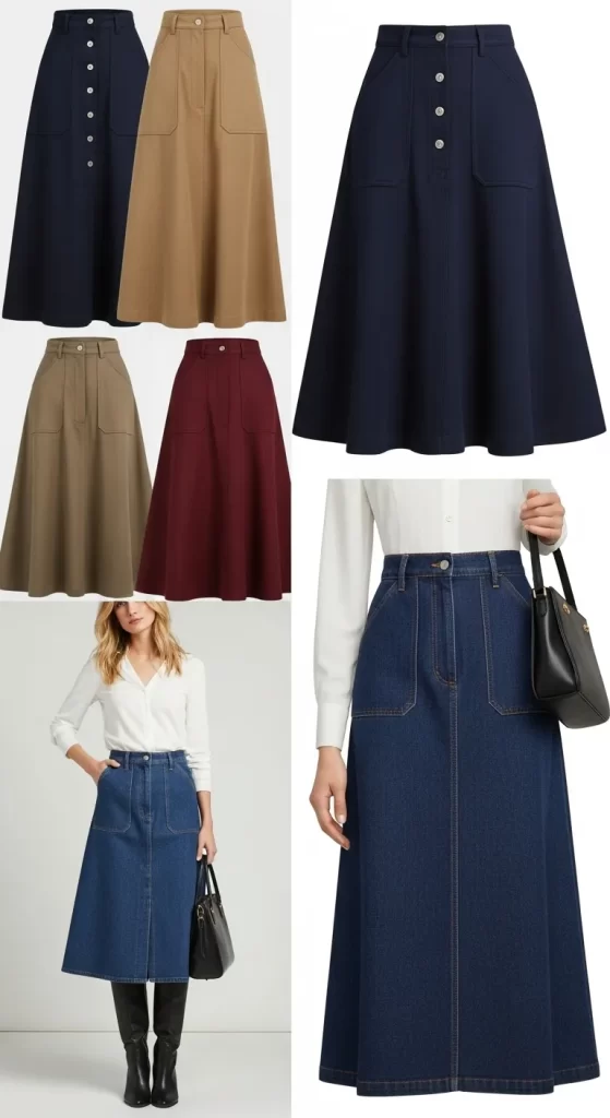 The Polished A-Line Skirt