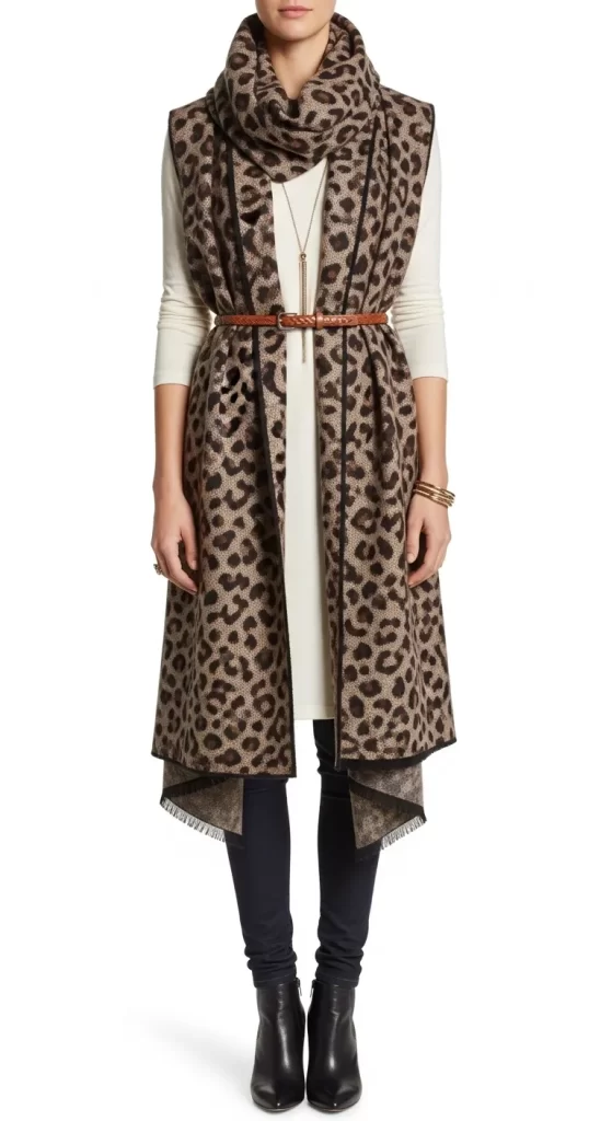 The Leopard Luxe Longline Layer The Leopard Luxe Longline Layer