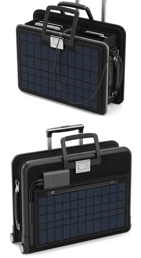 The Solar-Powered Tech Briefcase