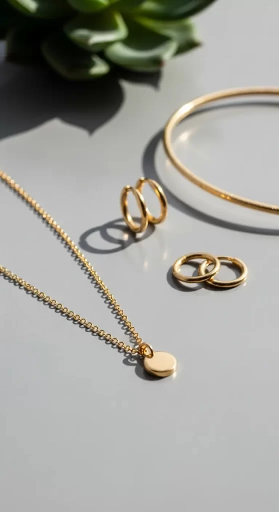 The Delicate Gold Jewelry