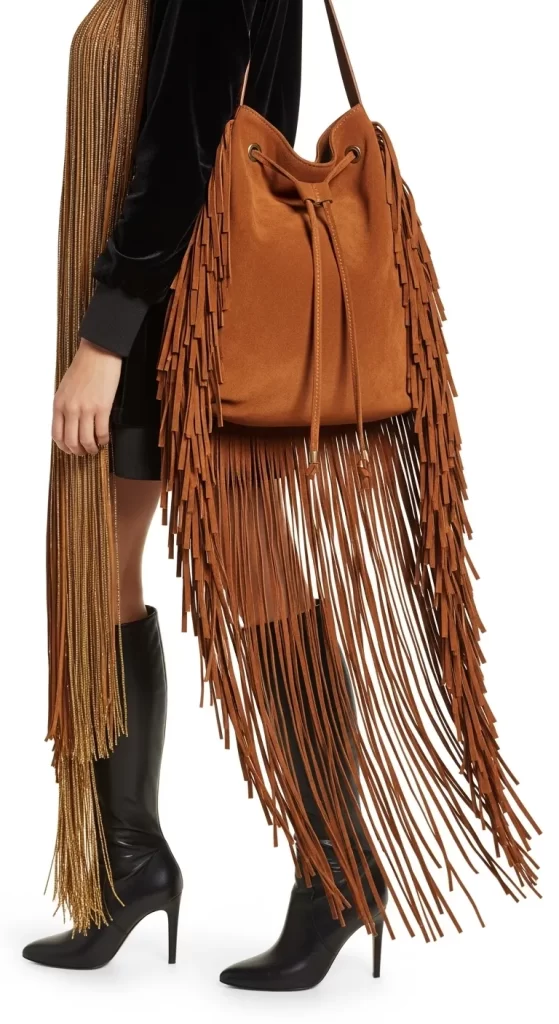 The Free-Spirited Fringe Bucket Bag The Free-Spirited Fringe Bucket Bag
