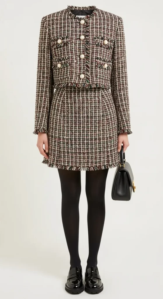 The Preppy Plaid Tweed Set