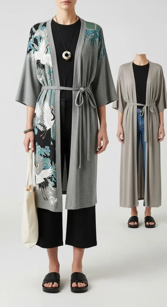 The Serene Crane Kimono The Serene Crane Kimono