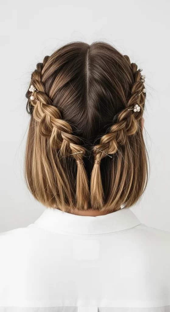 The Petite Crown Braids The Petite Crown Braids