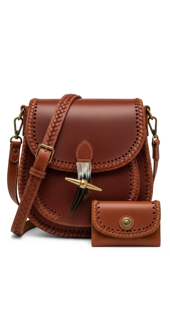 The Rustic Horn-Lock Saddlebag