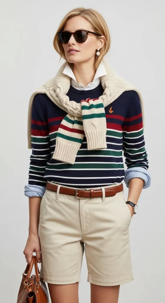 The Preppy Shoulder Drape The Preppy Shoulder Drape