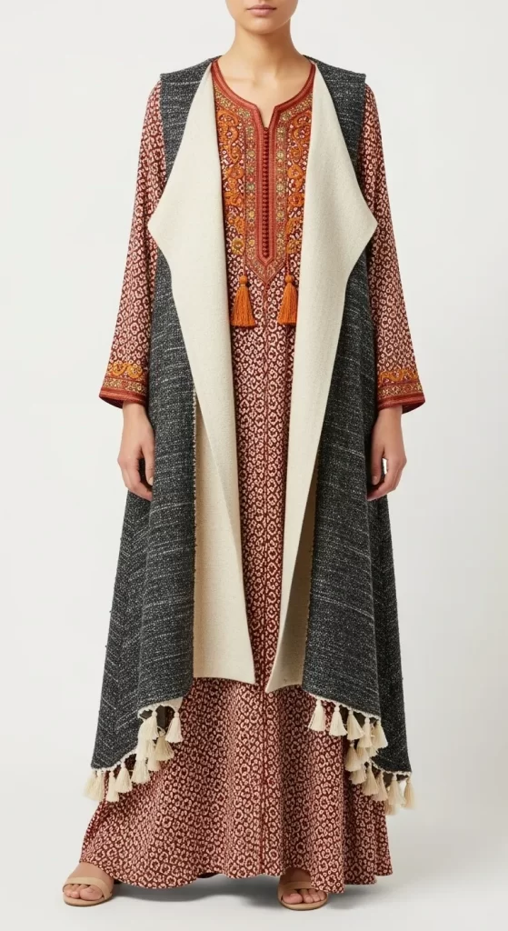  The Tasseled Waterfall Vest