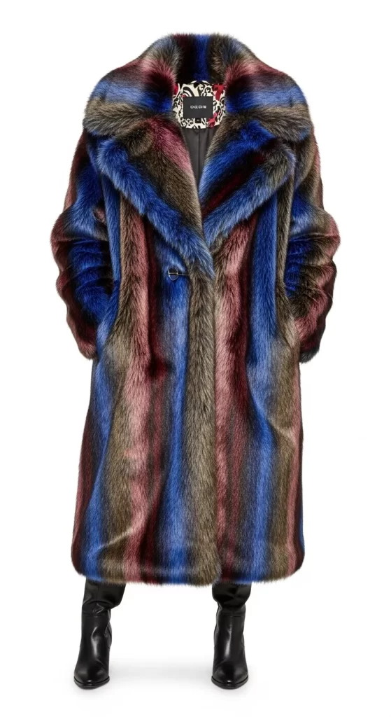 The Statement Multi-Color Faux Fur Coat The Statement Multi-Color Faux Fur Coat