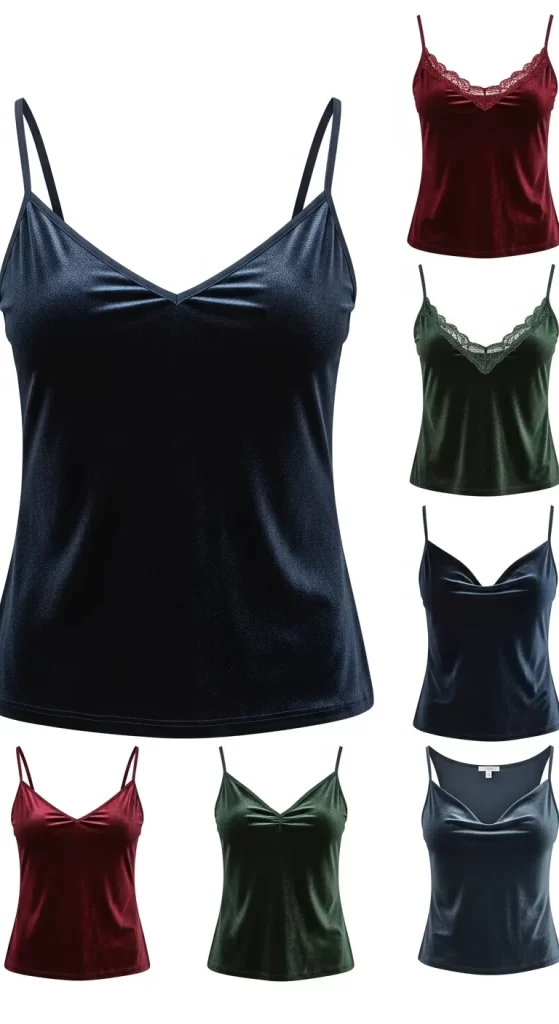 The Luxe Velvet Camisole Top