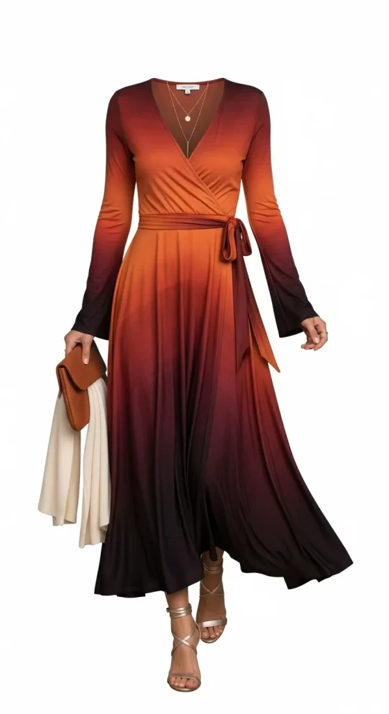 The Autumnal Ombré Maxi Dress The Autumnal Ombré Maxi Dress