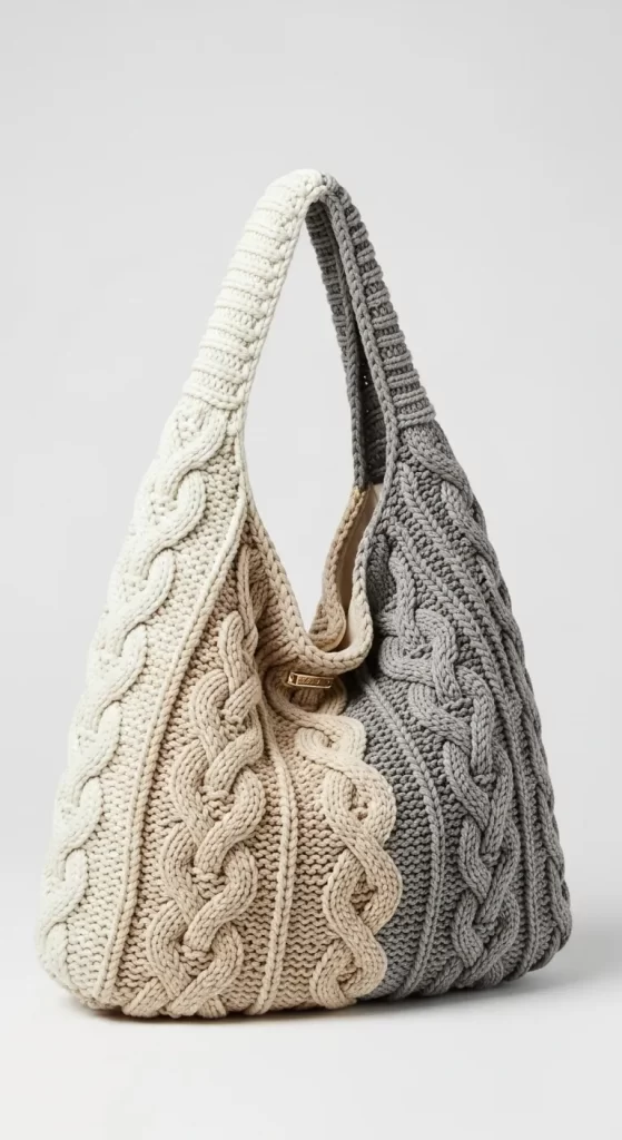 The Cozy Cable-Knit Carryall
