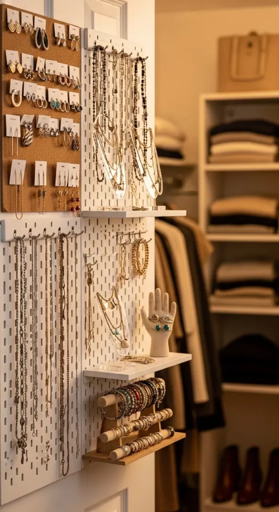 The Back-of-Door Jewelry Pegboard The Back-of-Door Jewelry Pegboard