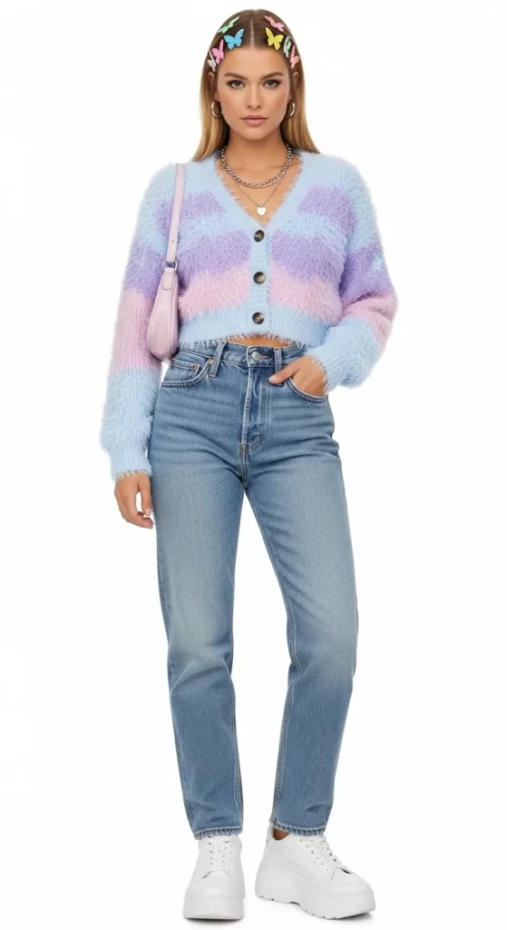 The Candy Floss Crop Cardigan The Candy Floss Crop Cardigan