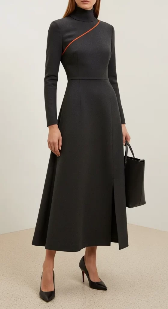  The Asymmetrical Accent Dress