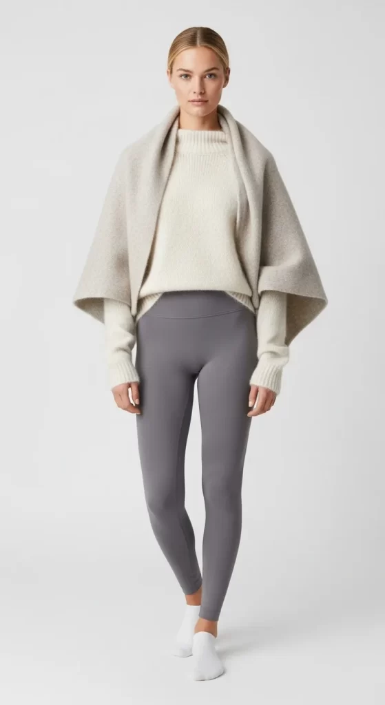 The Soft-Draped Shawl Sweater