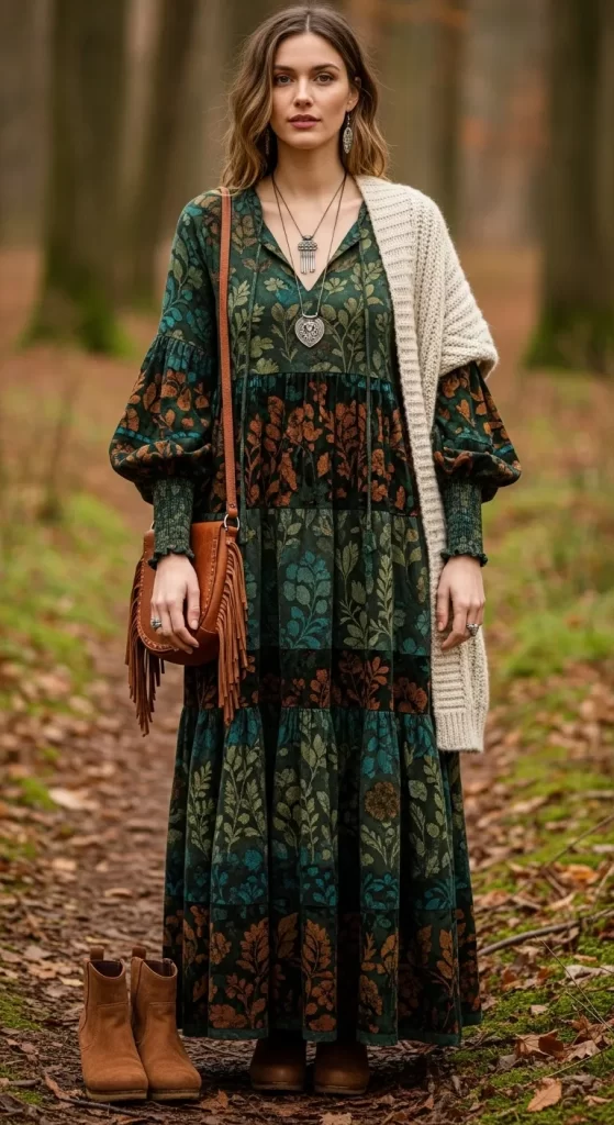 The Earthy Bohemian Maxi Dress The Earthy Bohemian Maxi Dress