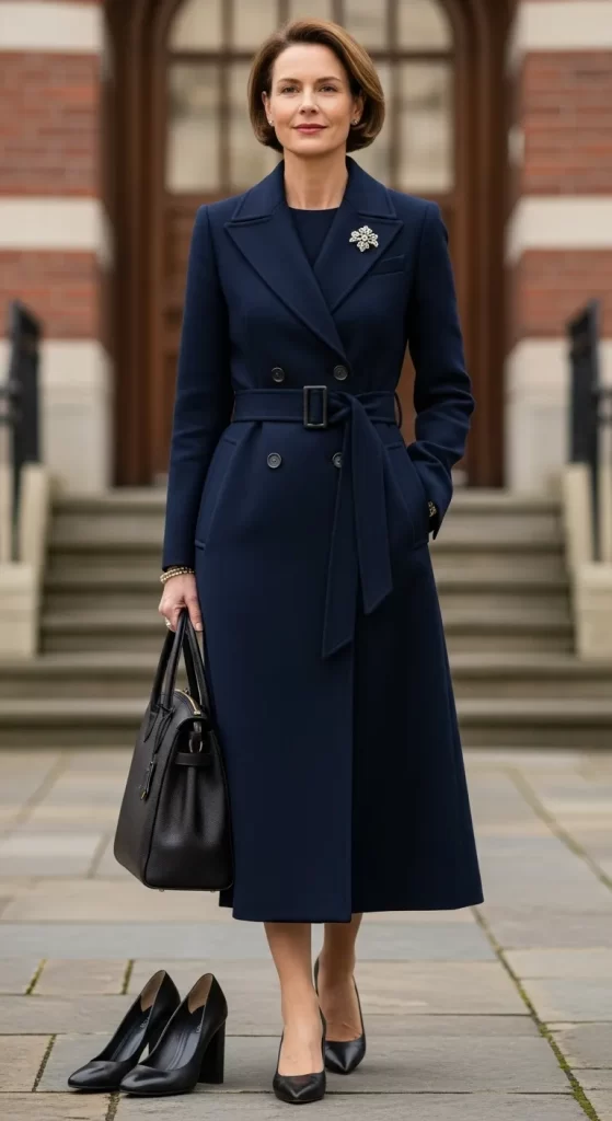 The Director's Belted Coat Dress