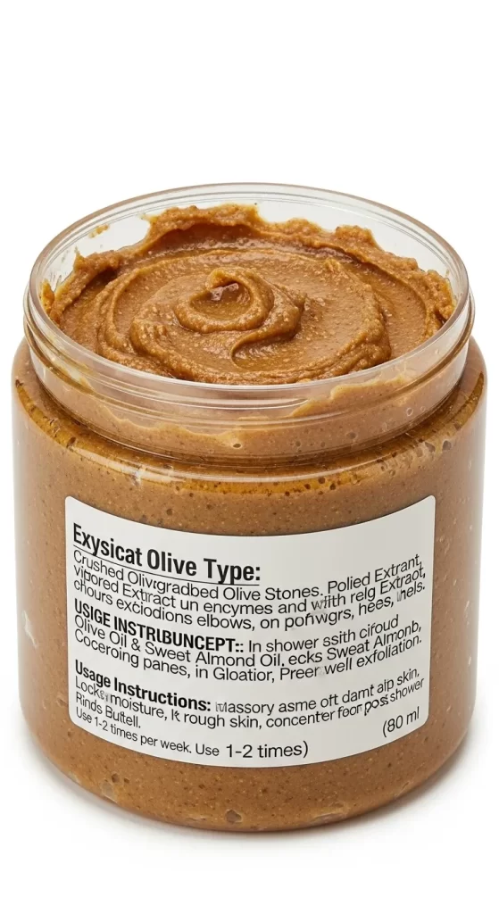 Crushed Olive Stone Body Scrub