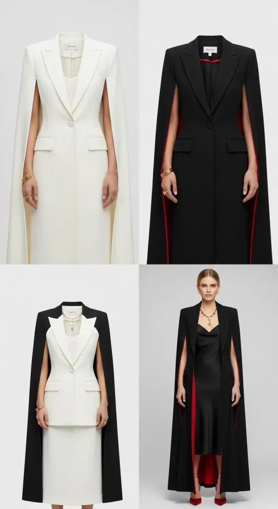 The Sculptural Cape Coat