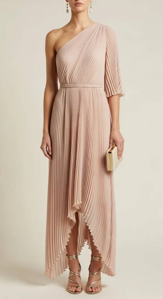 Grecian-Inspired Pleats