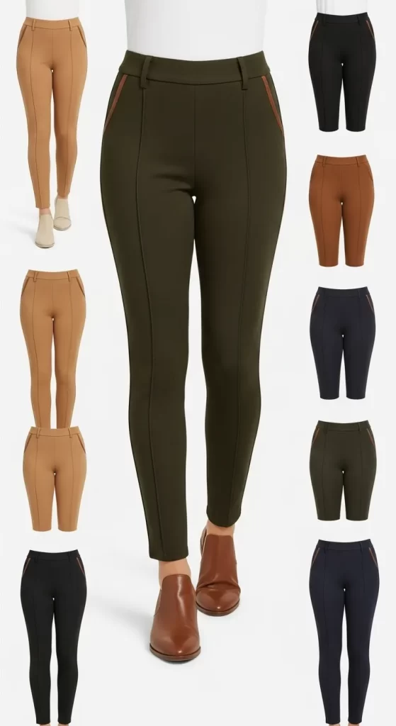 The Streamlined Pintuck Skinny Trousers