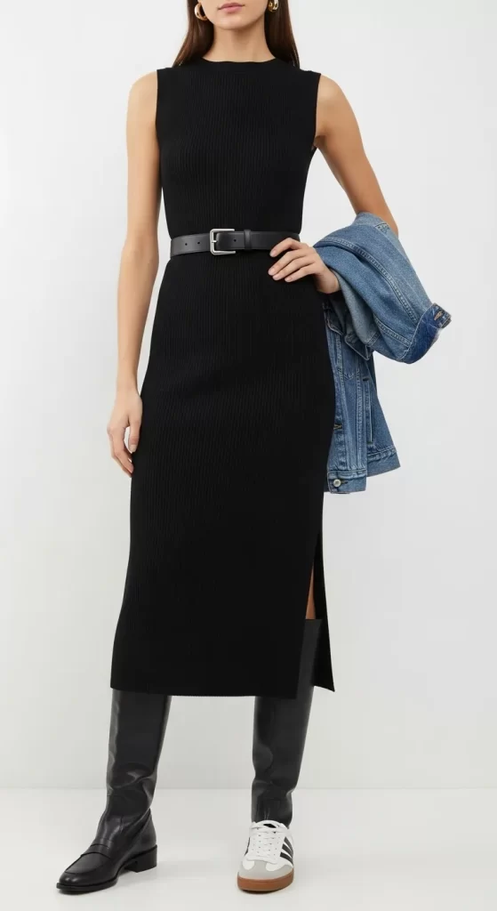 The Belted Knit Dress The Belted Knit Dress