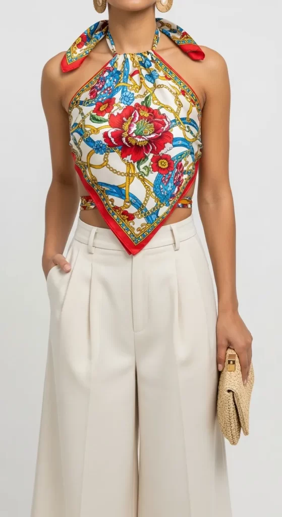 The Silk Scarf Halter Top The Silk Scarf Halter Top