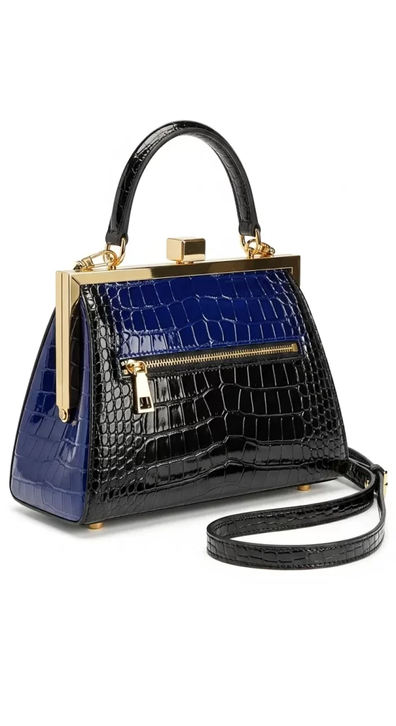 The Croc-Embossed Frame Bag The Croc-Embossed Frame Bag