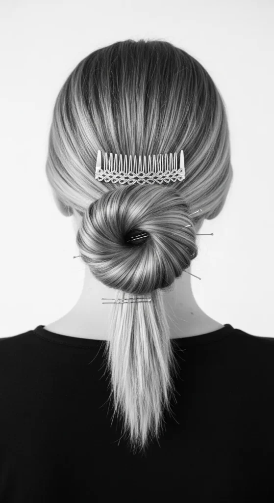 The Sleek Low Chignon The Sleek Low Chignon