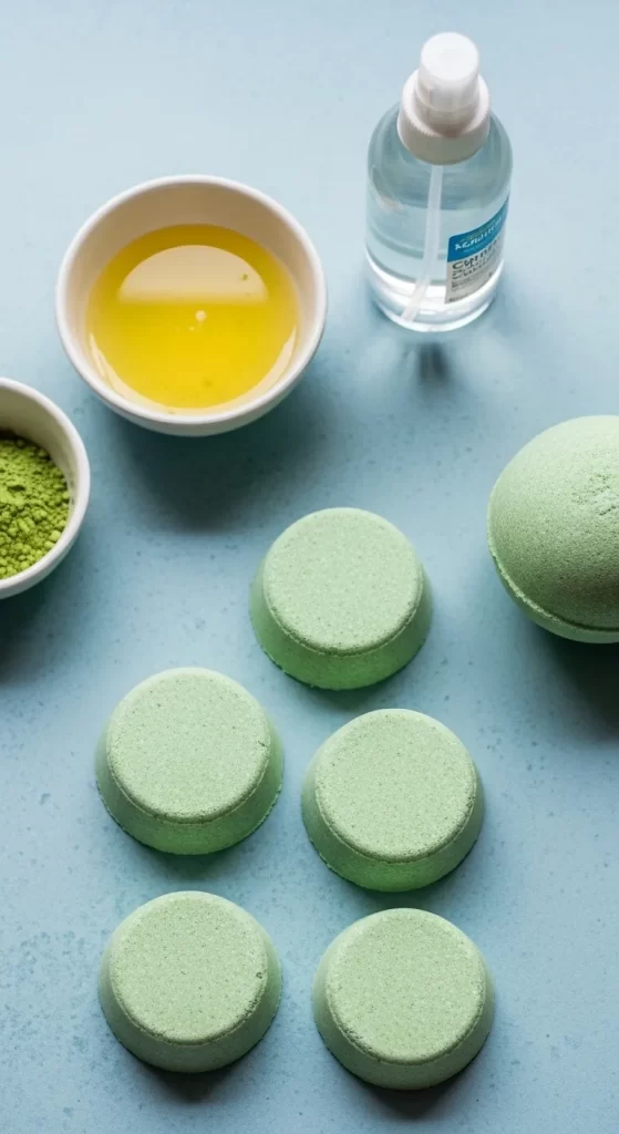 Energizing Matcha Tea Bath Bombs Energizing Matcha Tea Bath Bombs