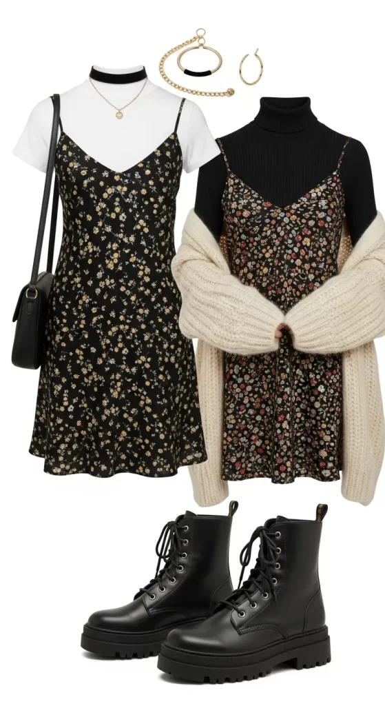 The Layered Floral Slip Dress The Layered Floral Slip Dress