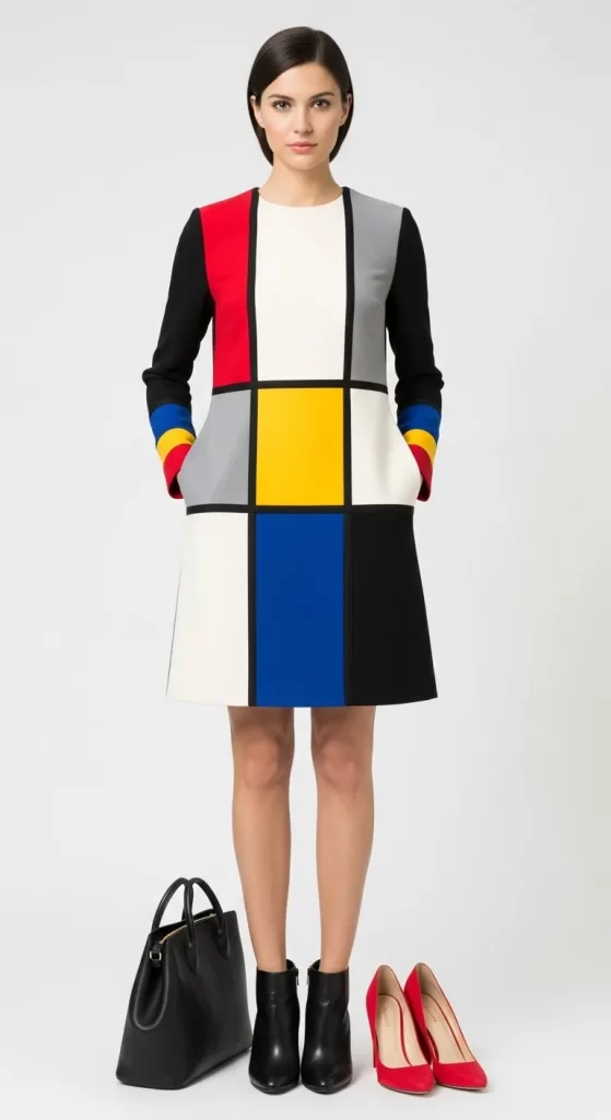 The Mondrian-Inspired Shift Dress