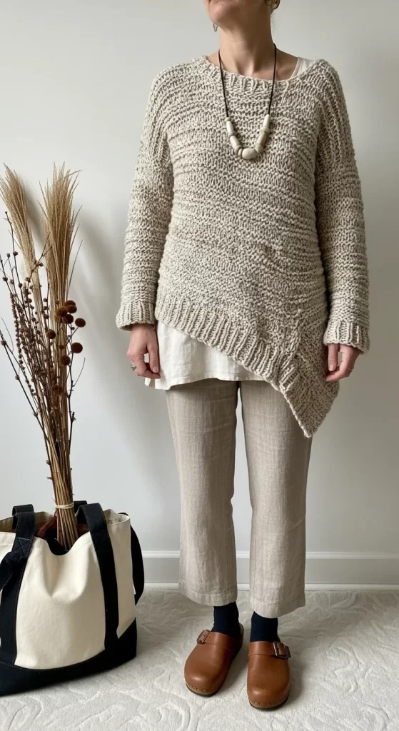 The Asymmetrical Knit Sweater