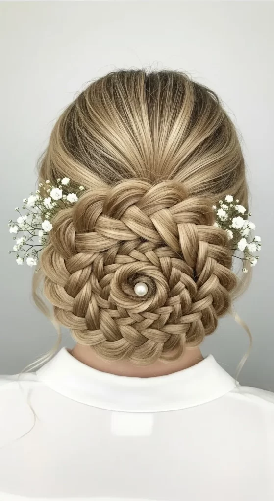 The Woven Rose Bun The Woven Rose Bun