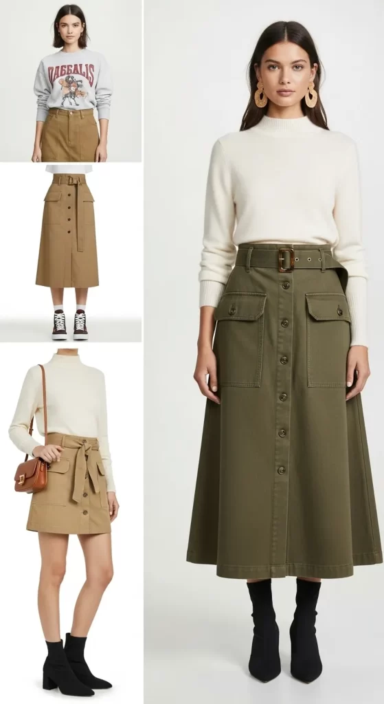 The Modern Safari Skirt