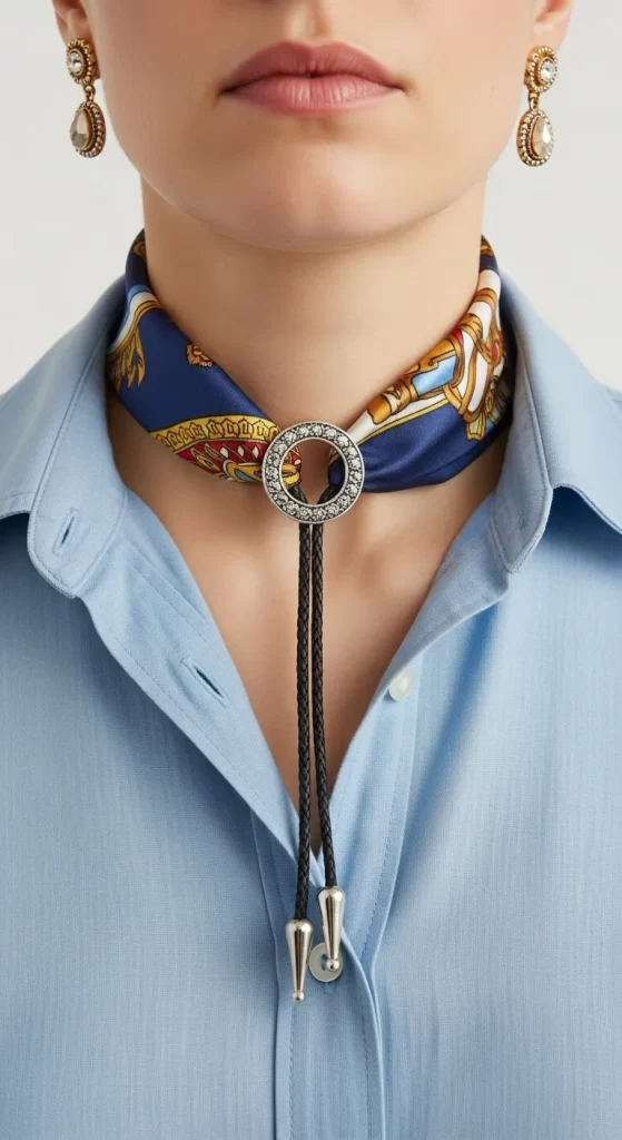 The Western-Inspired Bolo Scarf The Western-Inspired Bolo Scarf