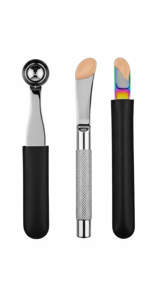 The Cooling Metal Skincare Spatulas