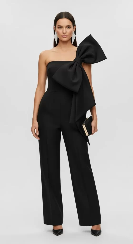 The Sculptural Bow Jumpsuit The Sculptural Bow Jumpsuit