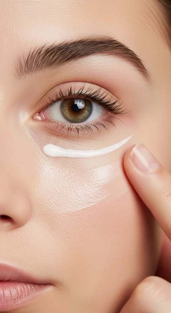 The Delicate Eye Cream Application