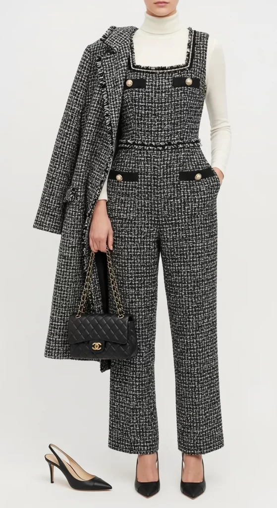The Chic Tweed Jumpsuit Set The Chic Tweed Jumpsuit Set