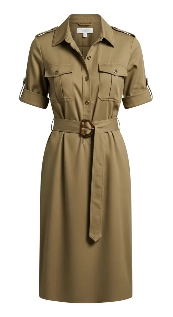  The Utility-Chic Safari Shirtdress