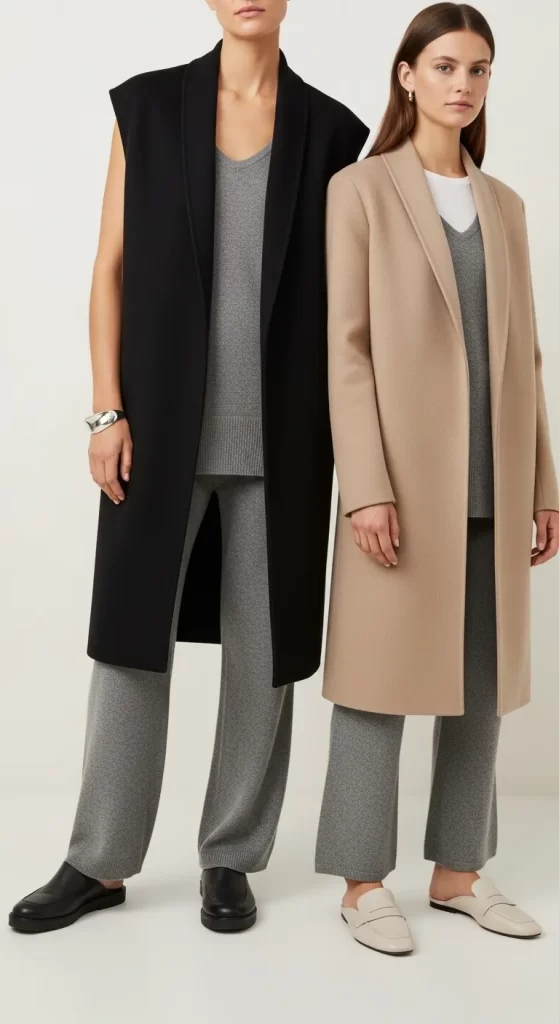 The Sculpted Knit Coat The Sculpted Knit Coat