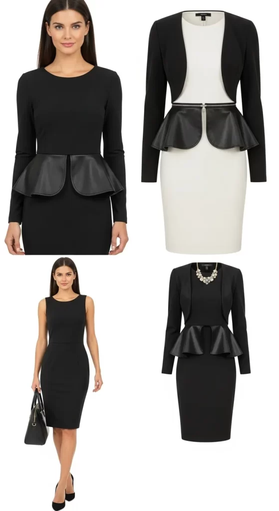 The Peplum-Detail Dress & Jacket