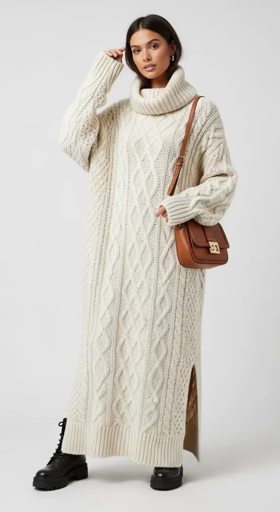 The Full-Length Cozy Cable-Knit