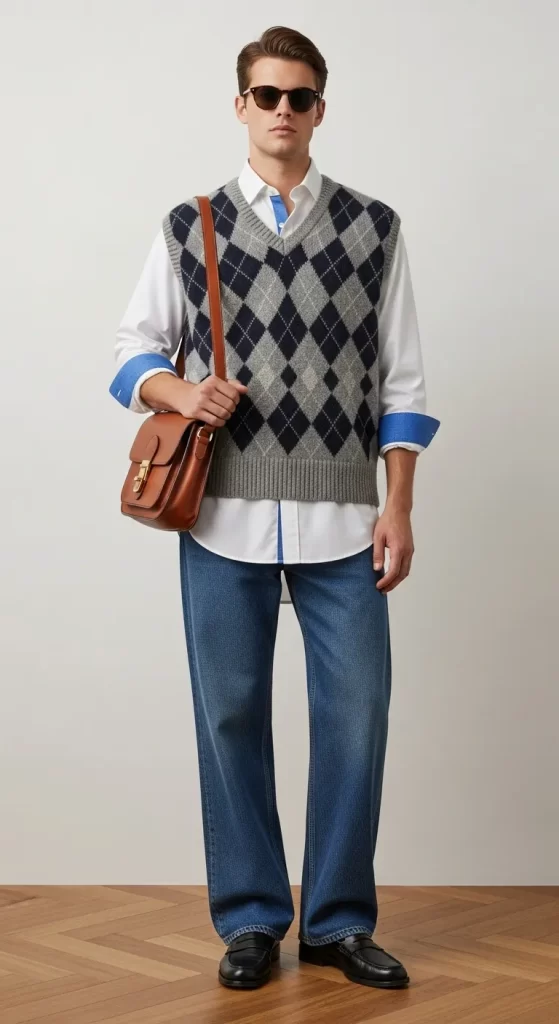 The Preppy Argyle Vest The Preppy Argyle Vest
