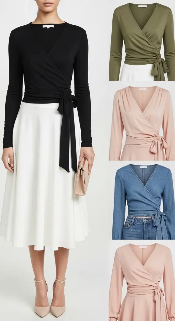 The Flattering Wrap Top