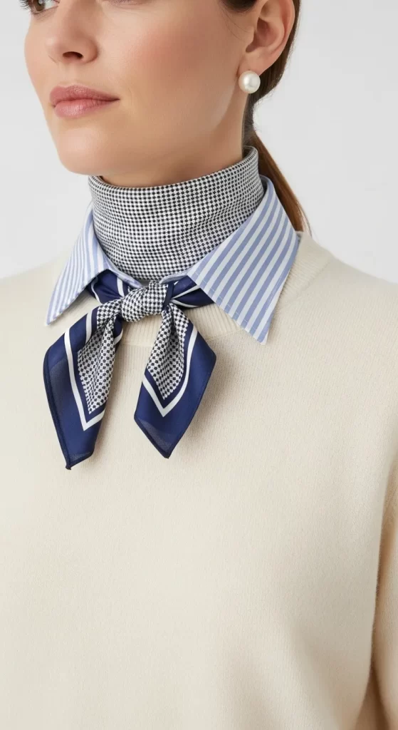 The Preppy Pattern-Mix Neckerchief The Preppy Pattern-Mix Neckerchief