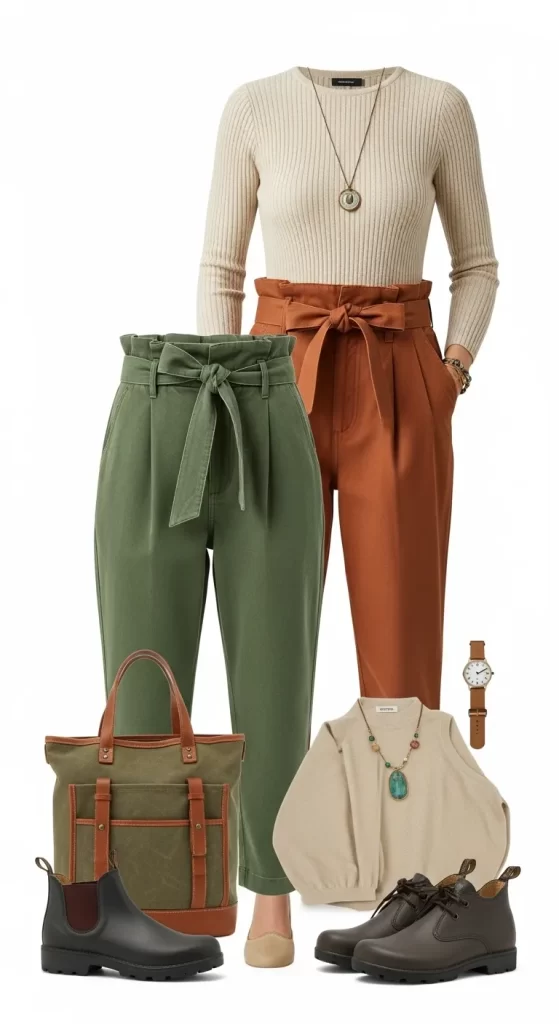 The Paperbag-Waist Trouser Outfit