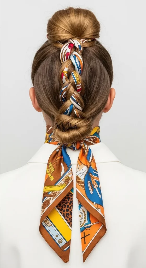The Woven Silk Scarf Braid The Woven Silk Scarf Braid
