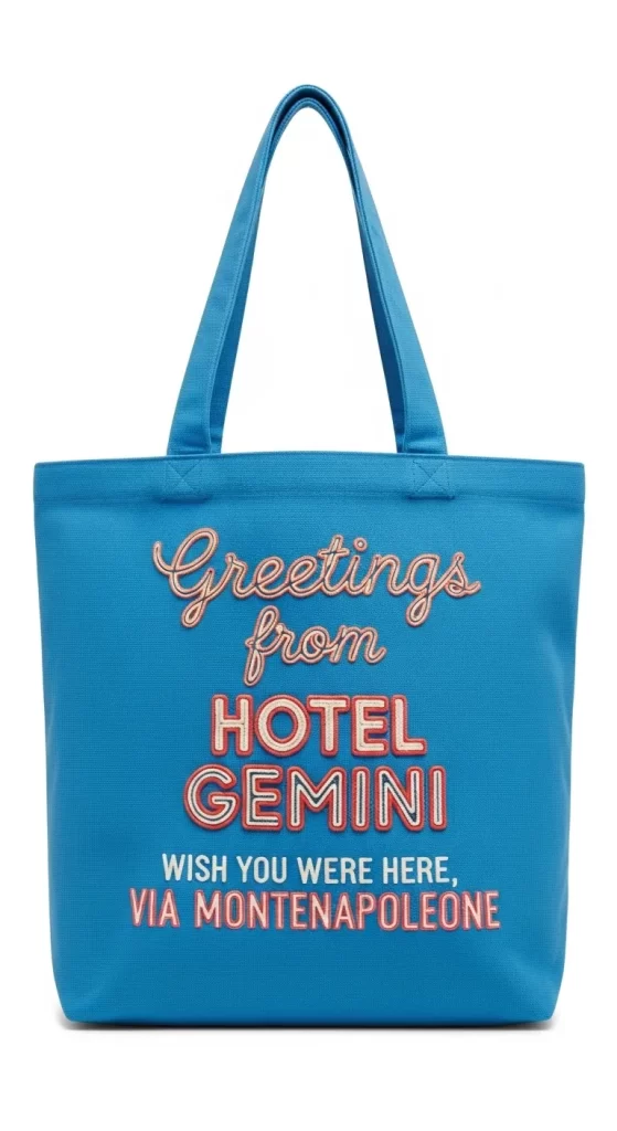 The Retro Hotel Canvas Tote The Retro Hotel Canvas Tote